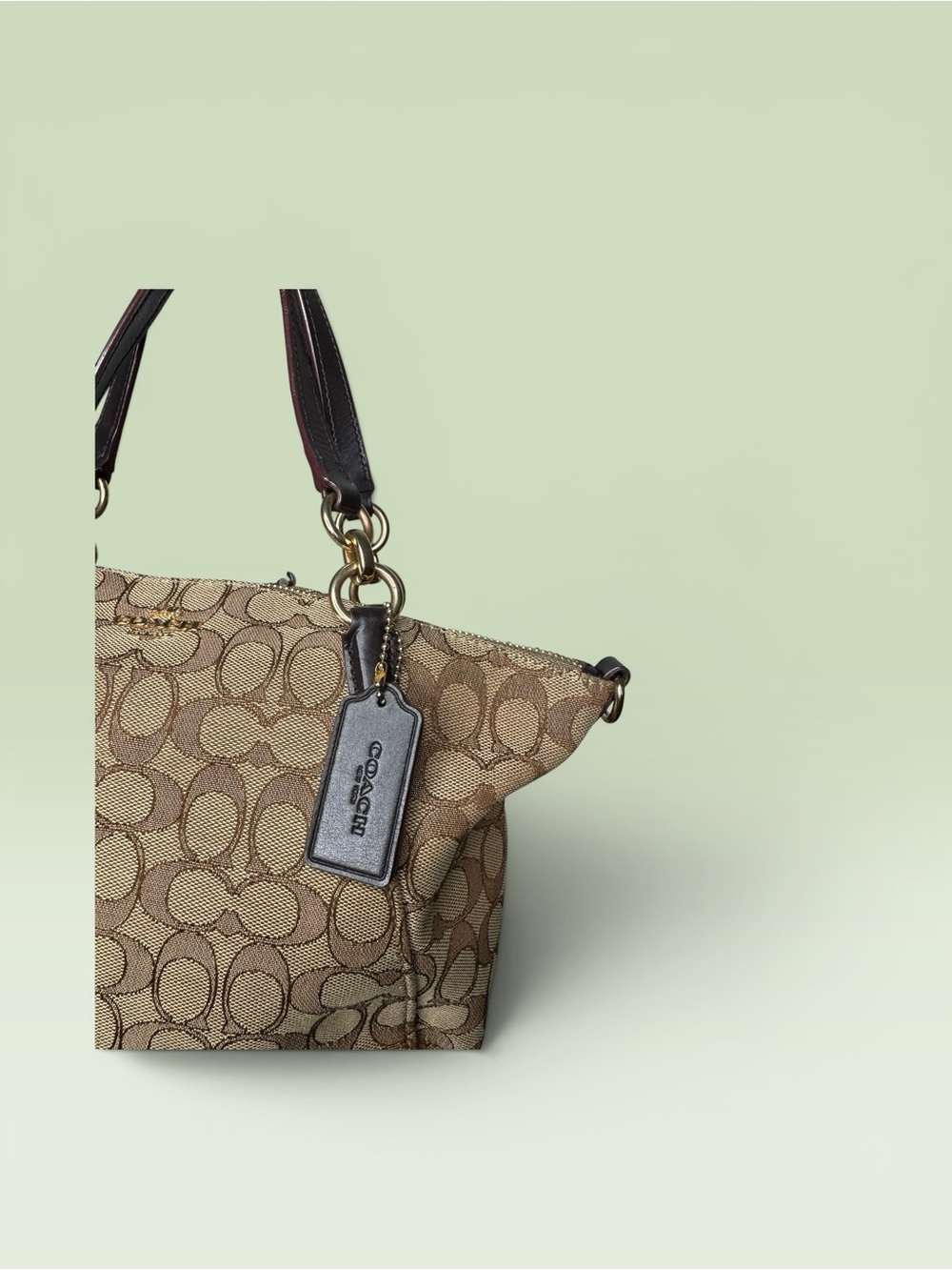 Coach Small Kelsey Satchel Signature Jacquard - Picture 2 of 10